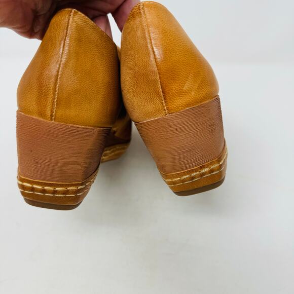 Antelope Tan Suede Wedge Sandals - Picture 11 of 15